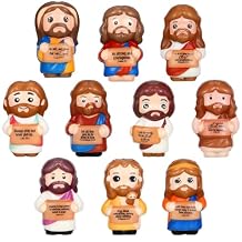 Sotiff 10 Pcs Mothers Day Jesus Squishy Bulk 2.36 Inch Small PU Foam Jesus Stress Relief Figures Inspirational Christian Stress Ball Religious for Church Classic