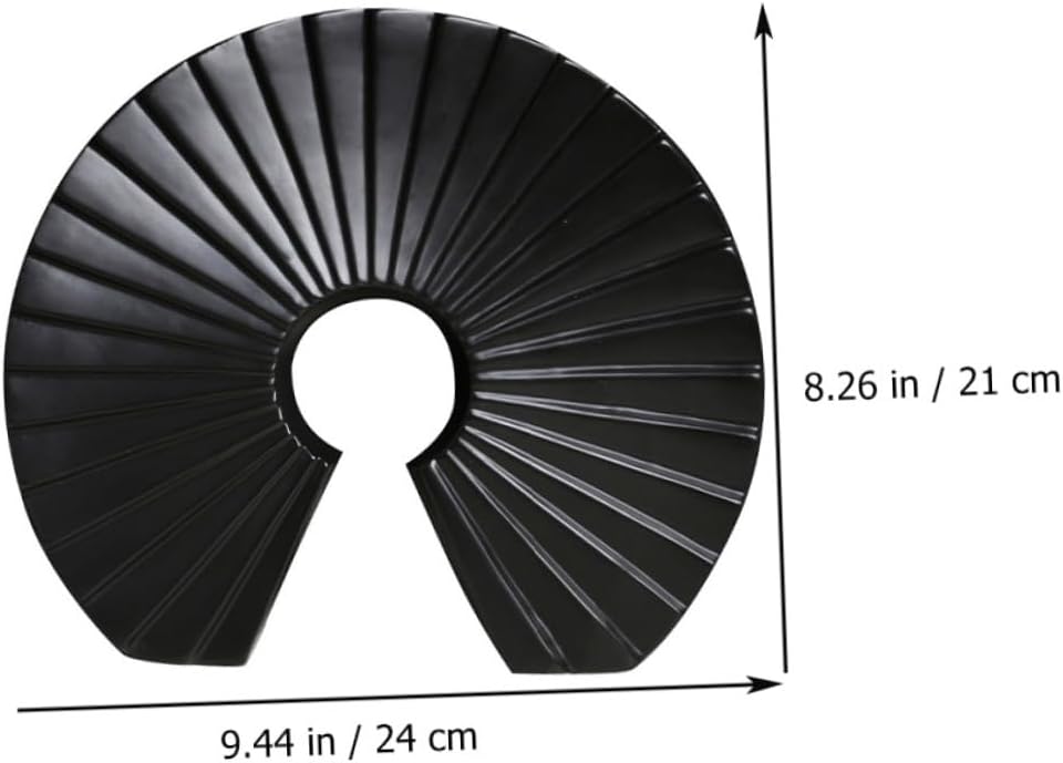 Black Ceramic Vase Chic Tabletop Decor for Store and Mall Display Xmas
