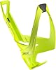 Elite Cannibal XC Bottle Cage Yellow Fluo Black Graphic Bio-Based – Lightweight Side-Entry Bike Bottle Holder for Small Frames – Fibre-Reinforced – For Road Bike, MTB & Gravel Cycling