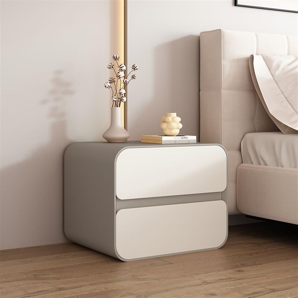 Meubles de chambre à coucher compacts avec table de chevet en bois 2 tiroirs