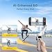 AOCHUAN 3-Axis Phone Gimbal for iPhone, Gimbal Stabilizer with AI Auto 360°Pan Tracking, Built-in Extension Rod, Fill Light, Quick Launch, Magnetic Phone Stabilizer for Video Recording-Smart P2