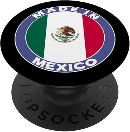 Bandera de México vintage hecha en México por ASJ PopSockets PopGrip estándar