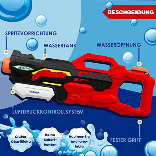 Kesser Wasserpistole 2er Set Spritzpistolen für Kinder und Erwachsene