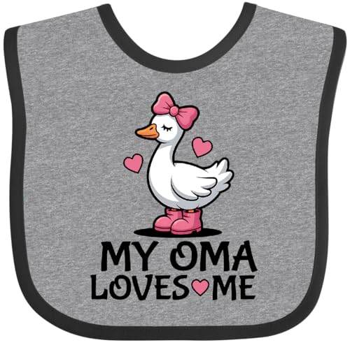 inktastic My Oma Loves Me Grandkids Baby Bib