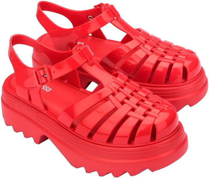 Melissa Possession Platform II Jelly Sandals for Women – Classic Fisherman-Style Chunky Platform with Adjustable Ankle Strap, Lightweight EVA Sole, and Non-Slip Traction