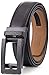 Marino Men’s Genuine Leather Ratchet Dress Belt with Open Linxx Buckle, Enclosed in an Elegant Gift Box - Black - Style 154 - Custom: Up to 44" Waist
