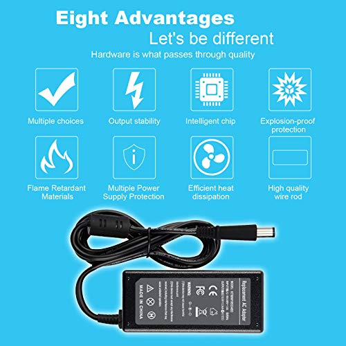 Rockety Compatible La65Ns2-01 Replacement For Dell Chromebook Charger Dell Chromebook 11 3120 3189 Inspiron 3520 3521 3531 3537 7537 N4010 N4110 5520 5521 5537 7520 Pa-12 Pa-2E Power Adapter Cord. #TOP3