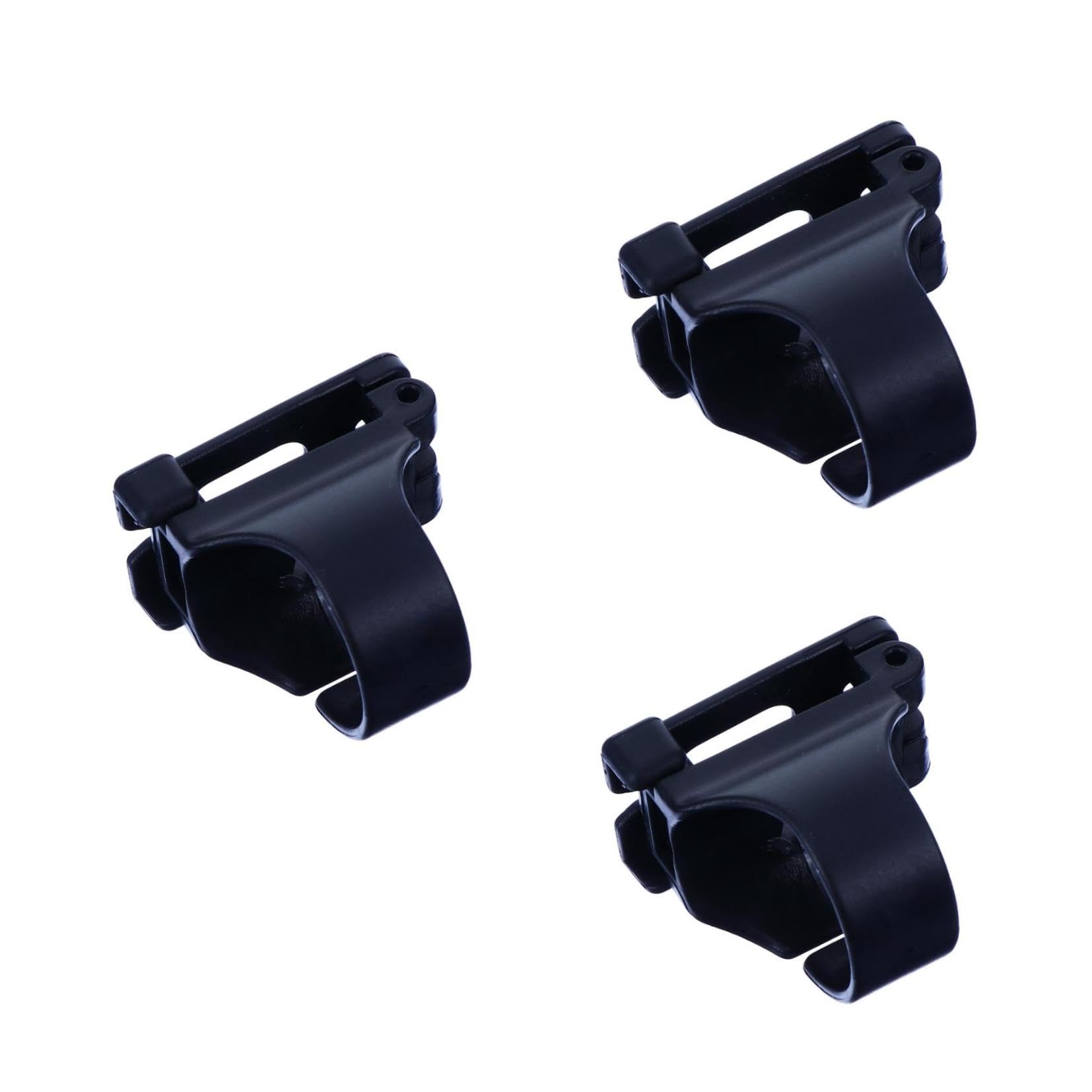Yardwe 3 Sätze à 10 Stück Schnorchelschnalle Verriegelung Kindertauchen Einziehbar Masken Schnorchelhalter Nase Stopper Handhaben Flipper Mundstück Clip Drift Schnorcheln Plastik Black