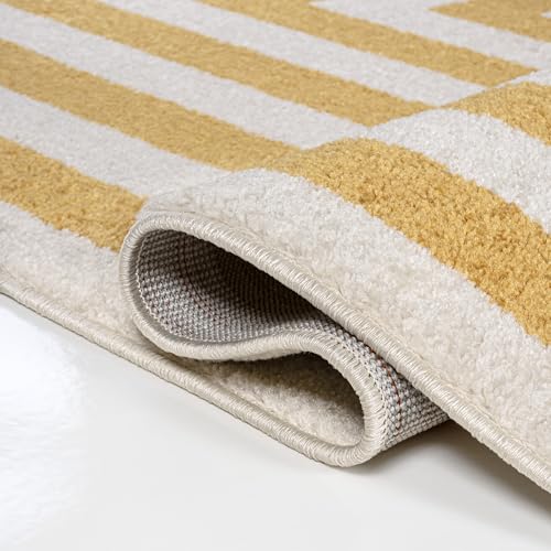 Tapete decorativo JONATHAN Y 7'9" x 10' amarillo/ivory miniatura 4