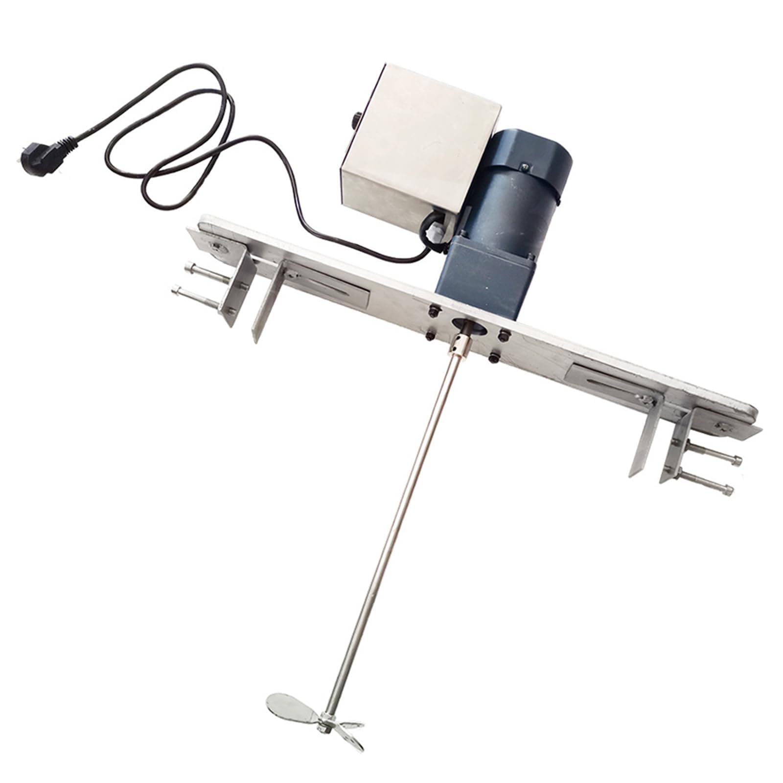 Mezcladora De Pintura Para Ibc De 140 W, Agitador Industrial De 200 Rpm | Mezcladora montada en tanque, varilla ajustable de 42-52 cm, resistente a altas temperaturas, para tintas, recubrimientos y r