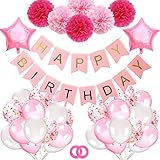 🎈 Latex Luftballons Rosa 30cm/12 Zoll (aufgeblasen) , 3.2g / Stück, ungiftig und harmlos, der Ballon ist stark und haltbar, unterstützt Helium oder Luft.