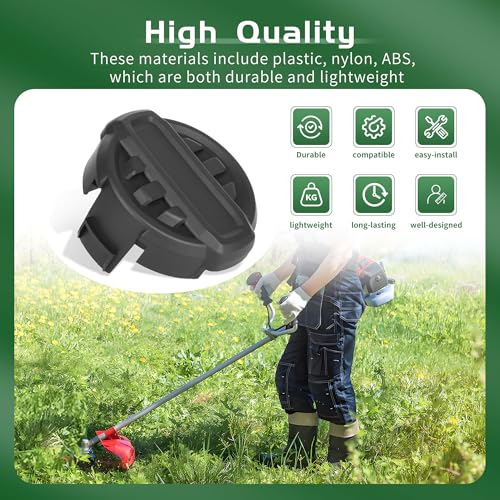 NBPLUS 2 Pack DWO1DT995 Weed Trimmer Head Cap Compatible with Dewalt Weed Trimmer Head Cap Cover, String Trimmer Head Replacement Accessories Parts - Thumbnail 6