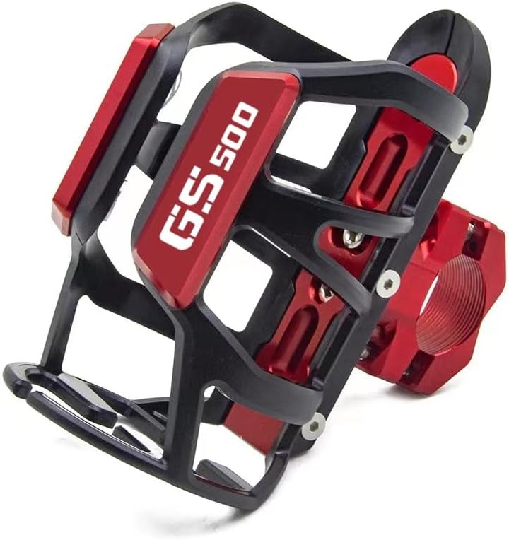 for Suzuki GS500 GS500E GS500F GS 500E 500F Motorcycle Beverage Water Bottle Cage Drink Coffee Cup Holder Bumper Holder Stand Wate Drink Cup Holder Drink Holder(Red)