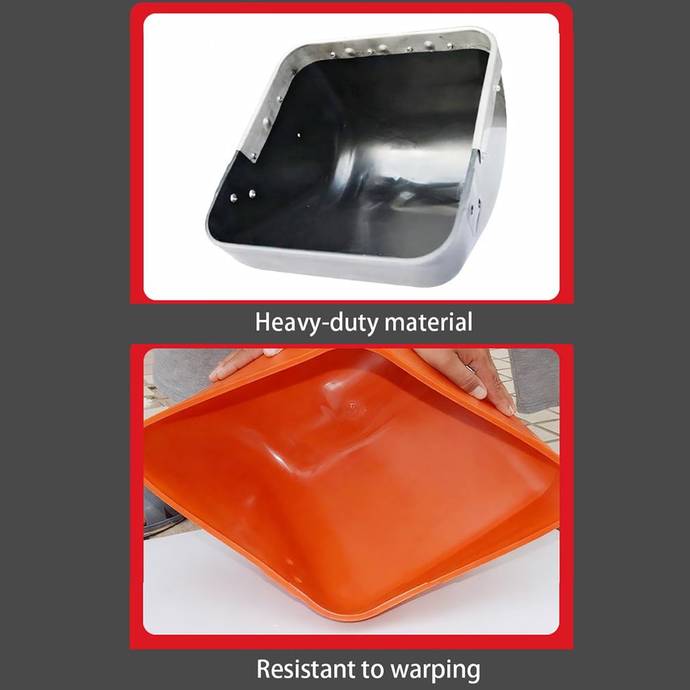 Schweinefutterautomat Futtertröge Aus Kunststoff Für Schweine Poultry Habitat Supplies Schweinfutterspender Für Schweine Ziegen Und Geflügel Landwirtschaftlicher,Orange/b,L37*H22*W38