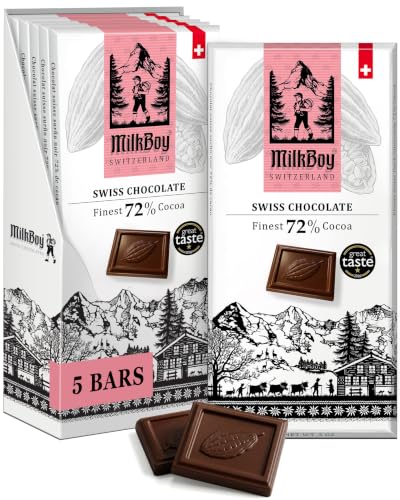MilkBoy Swiss Dark Chocolate Bars