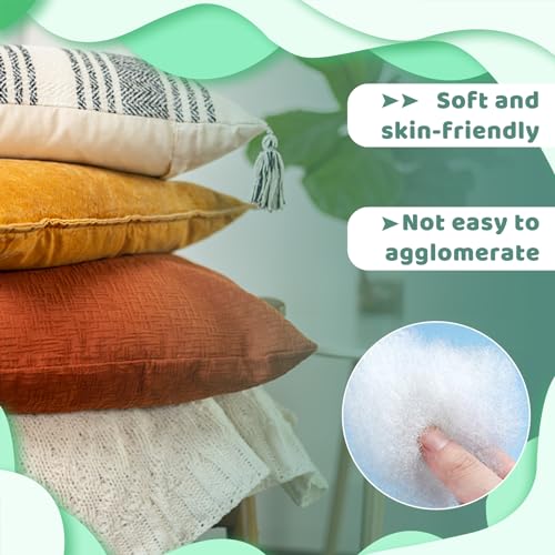 Jmuiiu 1.98lb Polyester Fiberfill Stuffing for Stuffed Animals, High Resilience Fiber Fill, Pillow Stuffing for Pillows, Fiber Filling Stuffings for Crafts Home Decors Projects - Thumbnail 5