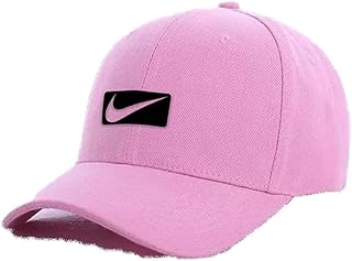 CAP PINK LOGO BLACK for men and women with sun protection.sports cap with distinctive shapes(F)