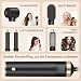 Hair Styler Set 5 in 1 Air Curler Lockenstab Negative Ionen Pflege Haarstyler Warmluftbürste mit Rundbürstenföhn 3 Heizstufen Für Glätten Trocknen Volumen Locken Schwarz