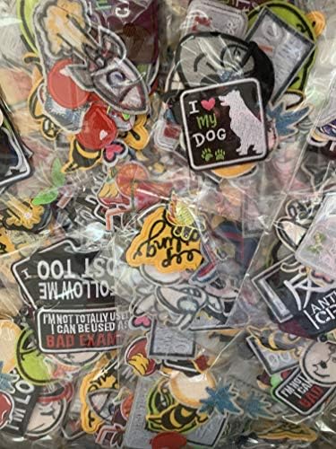 Random Assorted Styles Embroidered Patches Bright Vivid ColorsSew On/Iron On Patch Applique for Clothes, Dress Hat, Jeans, DIY Accessories (22PCS)