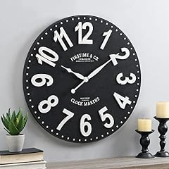Firs Time & Co. 27 Sullivan Wall Clock, Black, 10081 product photo Firs Time & Co. 27 Sullivan Wall Clock, Black, 10081 product photo