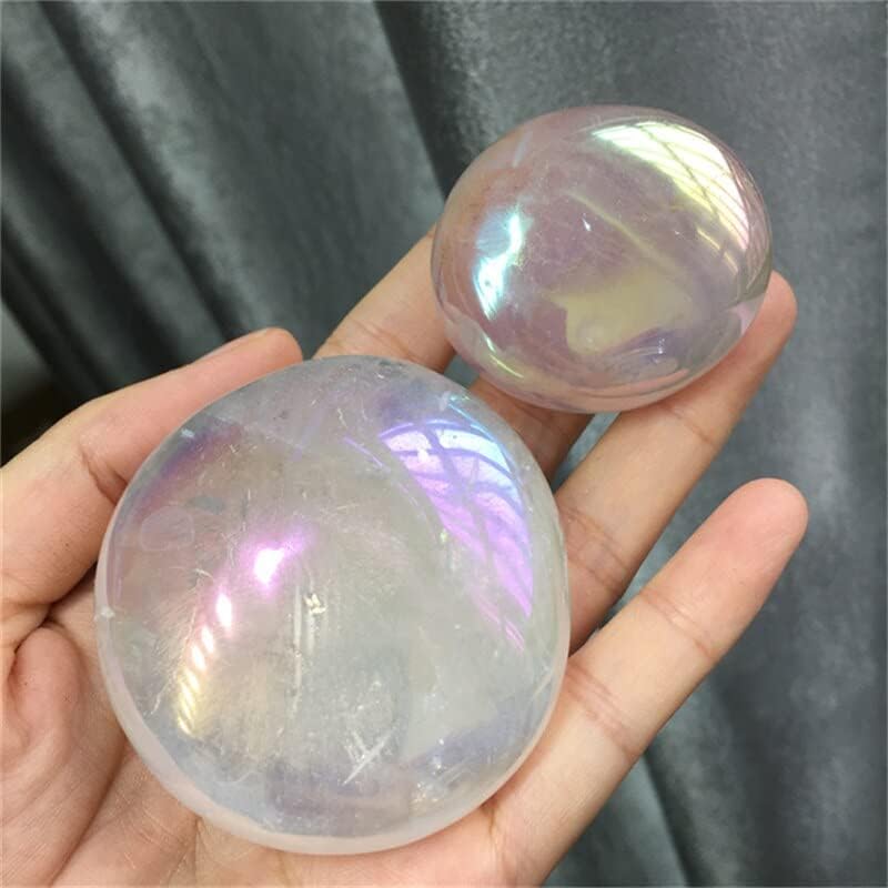 瞑想の家 ピンクの天然クォーツ オーラ ローズクォーツ クリスタル パーム ストーン ヒーリング ホームデコレーション用 (Colo