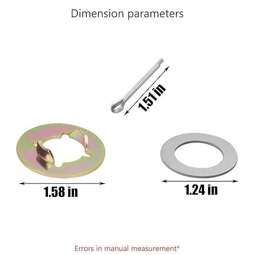 Miniatura 8 de Kit de rodamientos de rueda delantera compatible con Cub Cad-etMTDTroy-Bilt LGT1050 LGT1054 LGTX1050 LGTX1054 GT1054 GT1054 GTX1054 - LTX1040