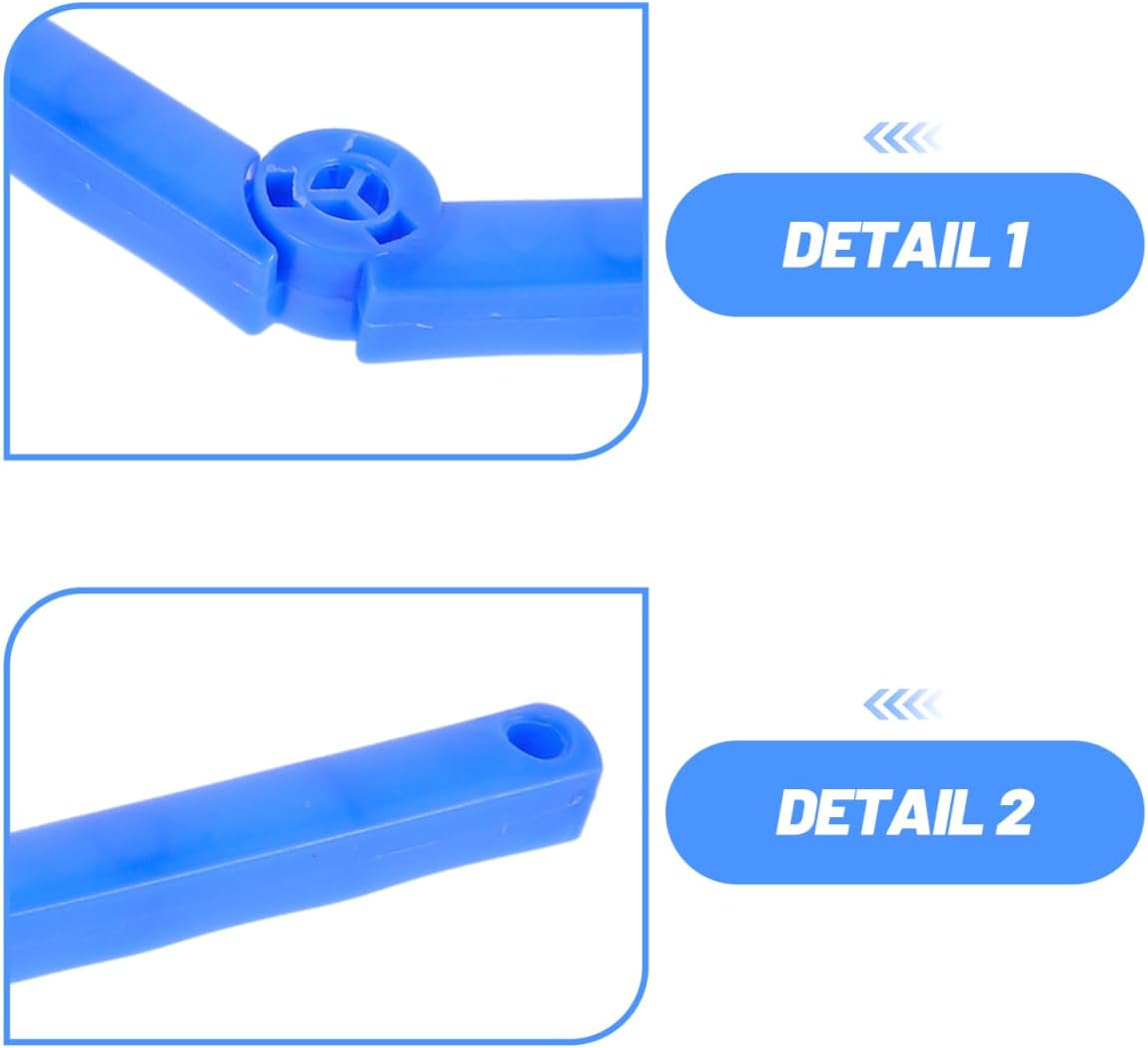 FUOYLOO 4 pcs Laundry Rack Connectors Folding Clothes Rack Arm Hinges Plastic Drying Connector Parts for Indoor Outdoor Garment Replacement Space-Saving Laundry Accessories image 5