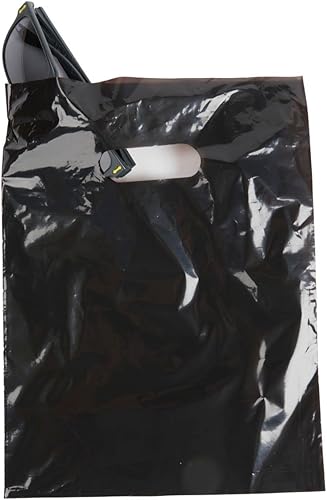 Miniatura 3 de SSWBasics Bolsas pequeñas de mercancía negras de baja densidad - 9 pulgadas de ancho x 12 pulgadas de alto - Caja de 1000 - Negro