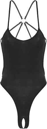 YiZYiF Womens Translucent Sheer When Wet Swimsuit One Piece Monokini Swimwear Bathing Suit Bodysuit