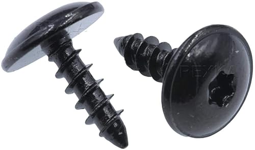 Miniatura 9 de Rexka 15 piezas T25 Fender Liner Splash Shield Cubierta de parachoques Tornillo Torx Autoperforante Compatible con N90974701 Volkswagon Audi Porsche