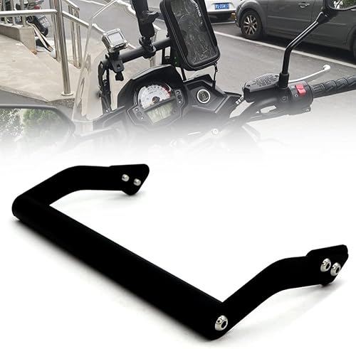 Miniatura 8 de Soporte para teléfono con barra transversal de expansión de motocicleta, soporte de placa de navegación GPS, elevador para parabrisas para Kawasaki