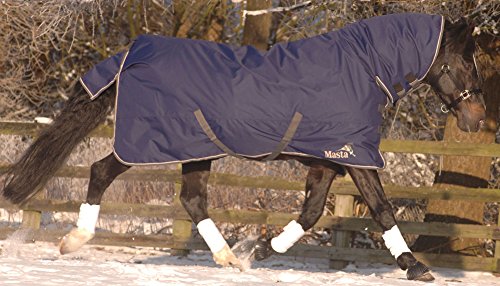 Masta Avante 170 Couverture d'écurie à col fixe Bleu marine 167 cm