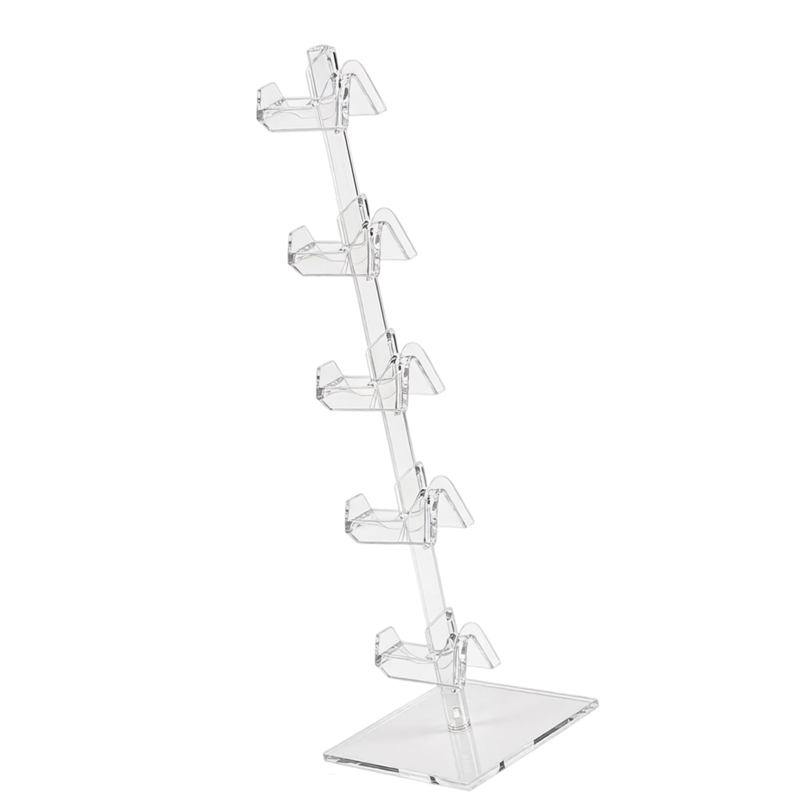 MCAOAL Transparent Stepped Eyeglass Organizer Modern Glasses Exhibition Stand Ideal for Retail Stores and Home Use Acrylic Glasses Display Stand