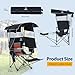 Nice C Chair with Canopy, Heated Camping Chair with Battery, Outdoor Sports Chairs with Shade, Heated Folding Umbrella Lawn Chairs, with Removable Footrest (1-Pack)