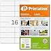 Produktbild Universal Etiketten 105 x 35 mm selbstklebend weiß 1600 Klebeetiketten auf 100 DIN A4 Bogen à 2x8 105x35 Aufkleber - 4427 3423 Klebeetiketten bedruckbar