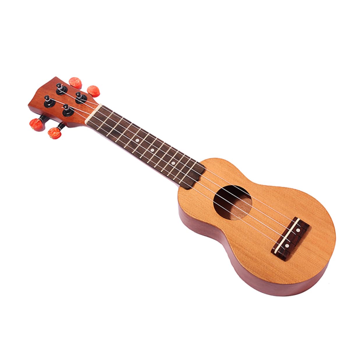Kisangel Mini-taschen-ukulele Aus Holz Fichten-griffbrett Mit Schallloch Saiten Reise-ukulele Für Junge Mädchen Und Anfänger