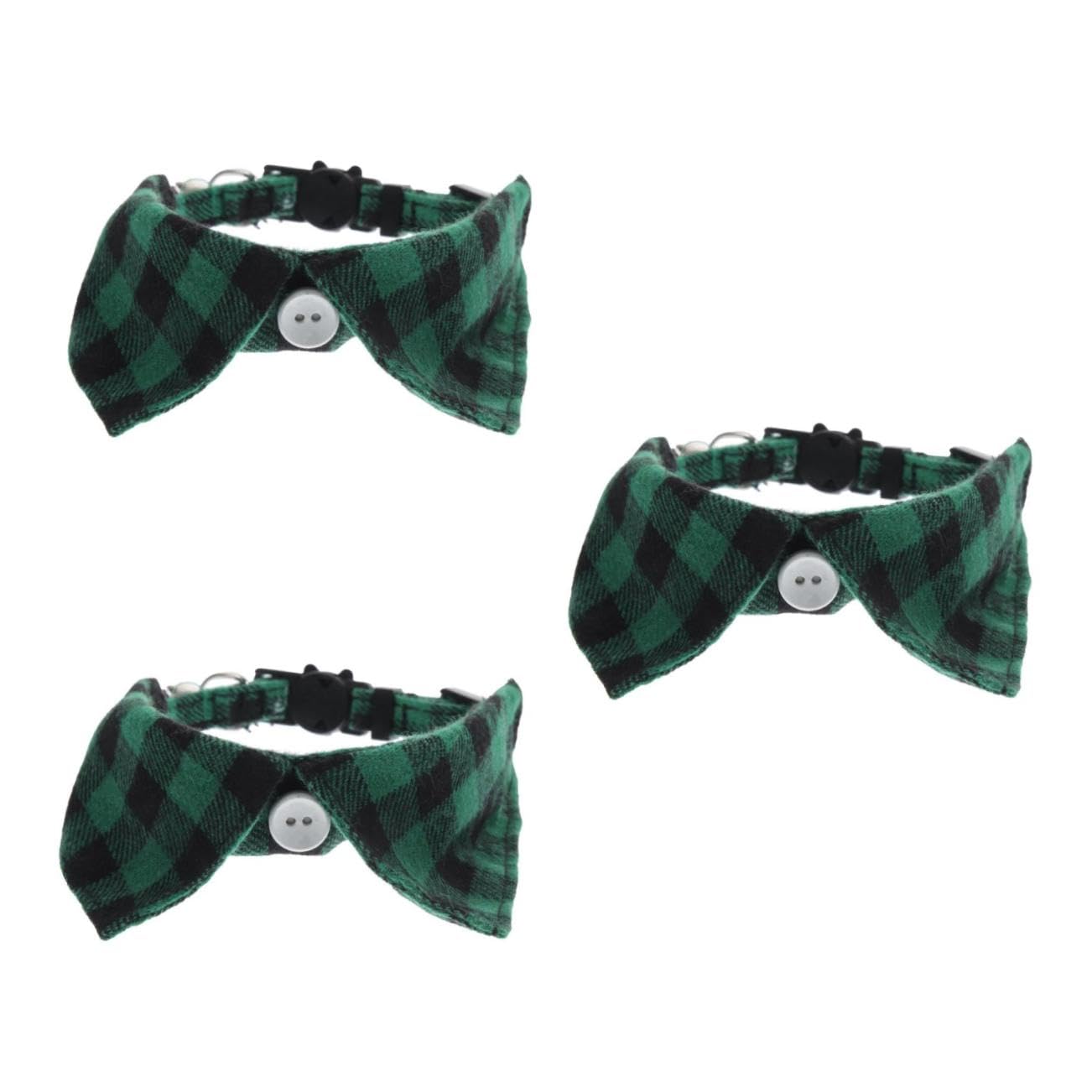 Collar para gato ajustable con cascabel sonoro y lazo decorativo Yardwe 3 piezas