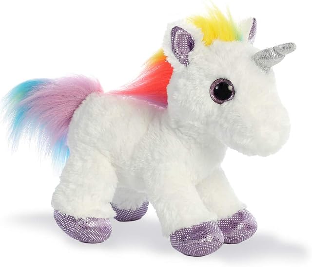 AURORA Dragons, 60857, Sparkle Tales, Dazzle The Unicorn, 12In, Soft Toy, Multi-Coloured, 12-Inch