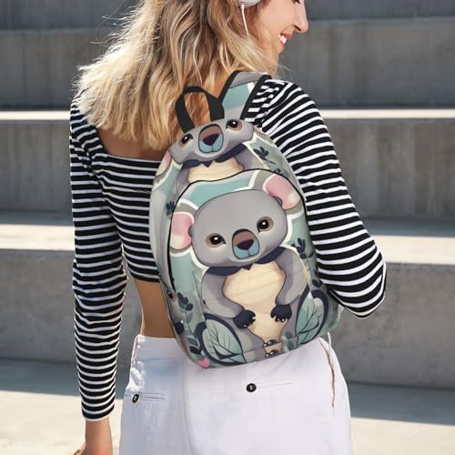 Sac à dos extérieur imprimé koala à grande capacité de rangement - 7