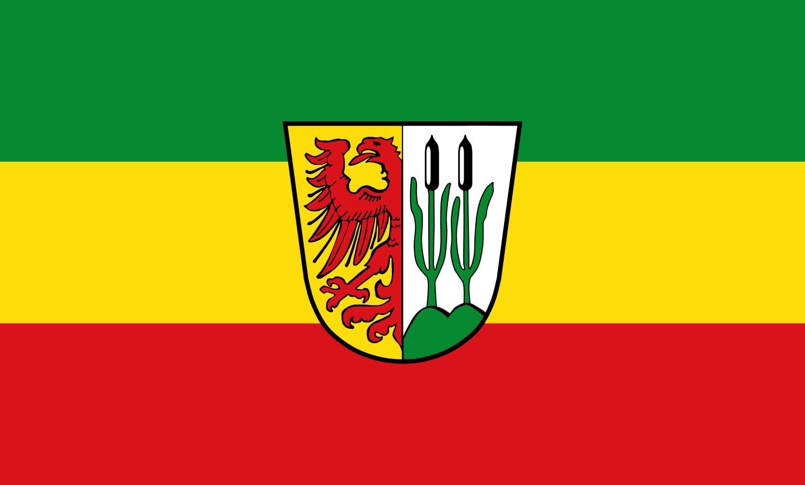 Drapeau paysage Rohr i.NB taille M de 1.35m² pour mât extérieur