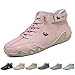 Explorer Waterproof Lightweight Unisex Outdoor Shoes for Hiking Camping & Driving Shoes High Top Chukka Boots Non-Slip Breathable Women&Men Italian Handmade Sports Shoe (Pink,7.5,7.5,Men,6)