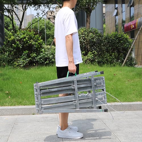 Plate-forme de travail pliable et portable aluminium pour lavage