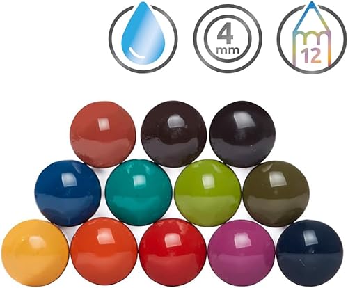 Vista 31 de Derwent Inktense - Juego de 36 lápices en caja metálica, núcleo redondo de 4mm, firme, soluble en agua, ideal para acuarela, ilustrar, colorear