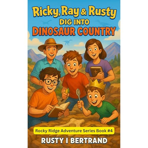 Ricky, Ray & Rusty Dig Into Dinosaur Country Audiolibro Por Rusty I Bertrand, Blake I Bertrand arte de portada