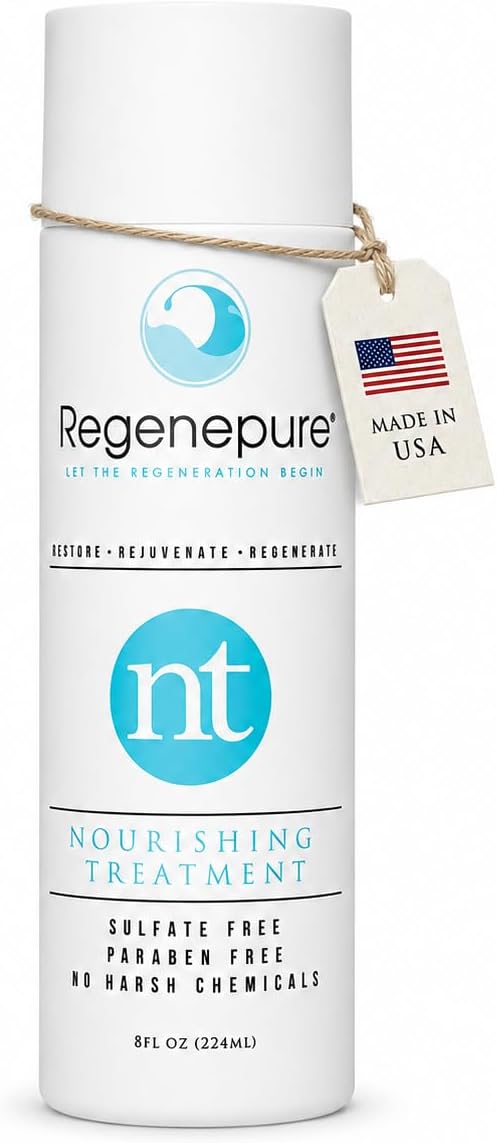 Regenepure NT Hair Regrowth Shampoo For Hair Thickening and Hair Loss Recovery In Men and Women 8-ounce