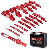 MHY 15 PCs 6061-T651 Aluminum Table Setup Blocks for Woodworking |Height, Depth, Angle & Fence Alignment Gauge Set with Laser-Marked and Durable Storage Case