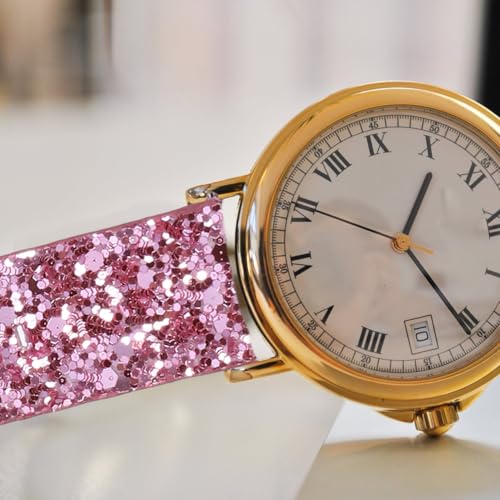Correa de reemplazo rosa brillante para reloj miniatura 7