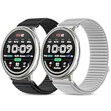 BDIG 2 Pezzi Nylon Cinturino Compatibile con Amazfit Active 3 Premium/Active 2/Active/GTS/GTS4/GTS3/GTS2/ Garmin Vivoactive 6/5/3, Sportivo Morbido e Traspirante Regolabile Uomo Donna