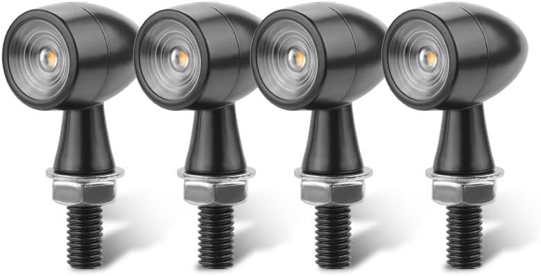 GALIKO motorcycle turn signal 8mm Motorcycle Mini Turn Signal Light Bullet Moto Flashing Light Clignotant Moto 12V For Kawasaki For Suzuki For