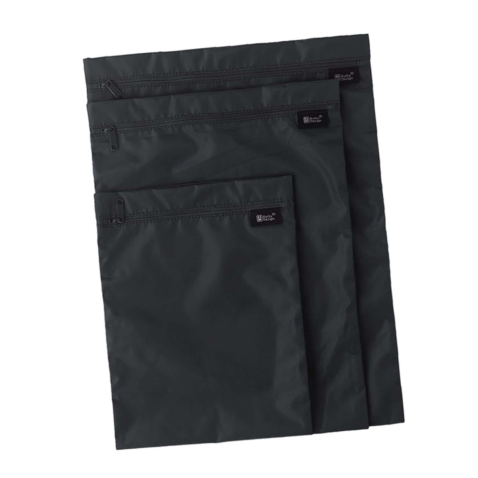 5 Set 3 Stück Reise-Wäschesäcke, wiederverwendbar, schmutzige Kleidung, Tasche für Pool, Reisen, Yoga, Schwarz